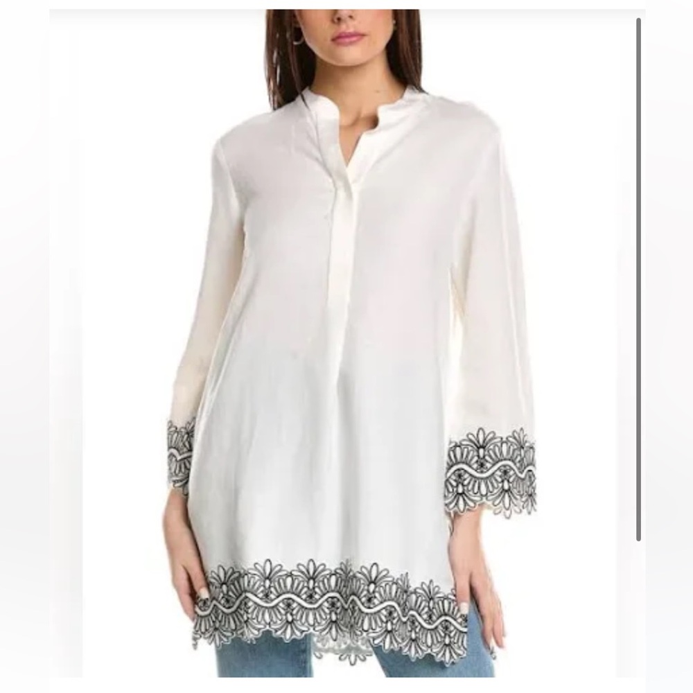 Anne Klein linen tunic, can be used as a top or coverup, or dress size XL